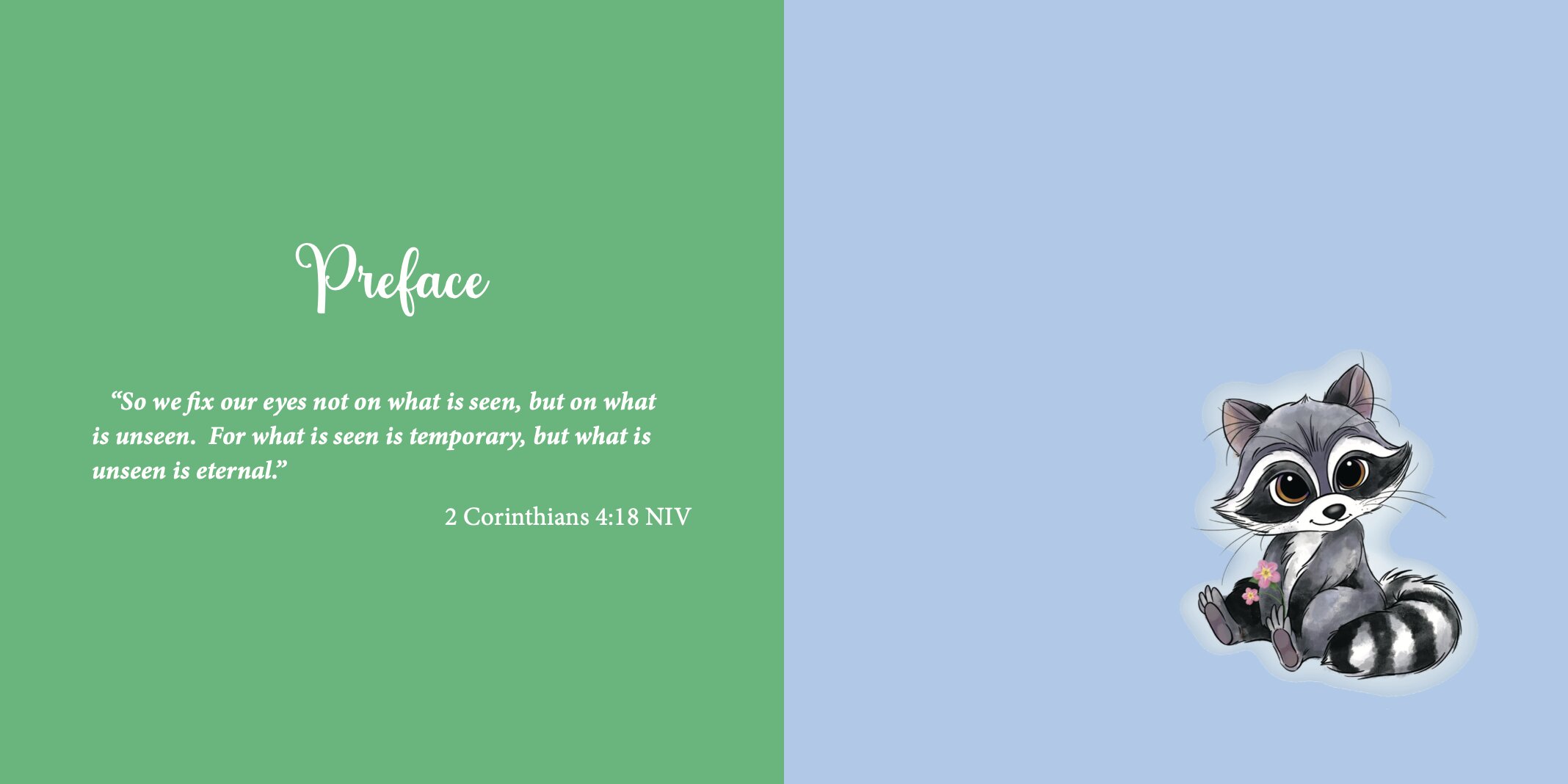 Interior spread: preface
