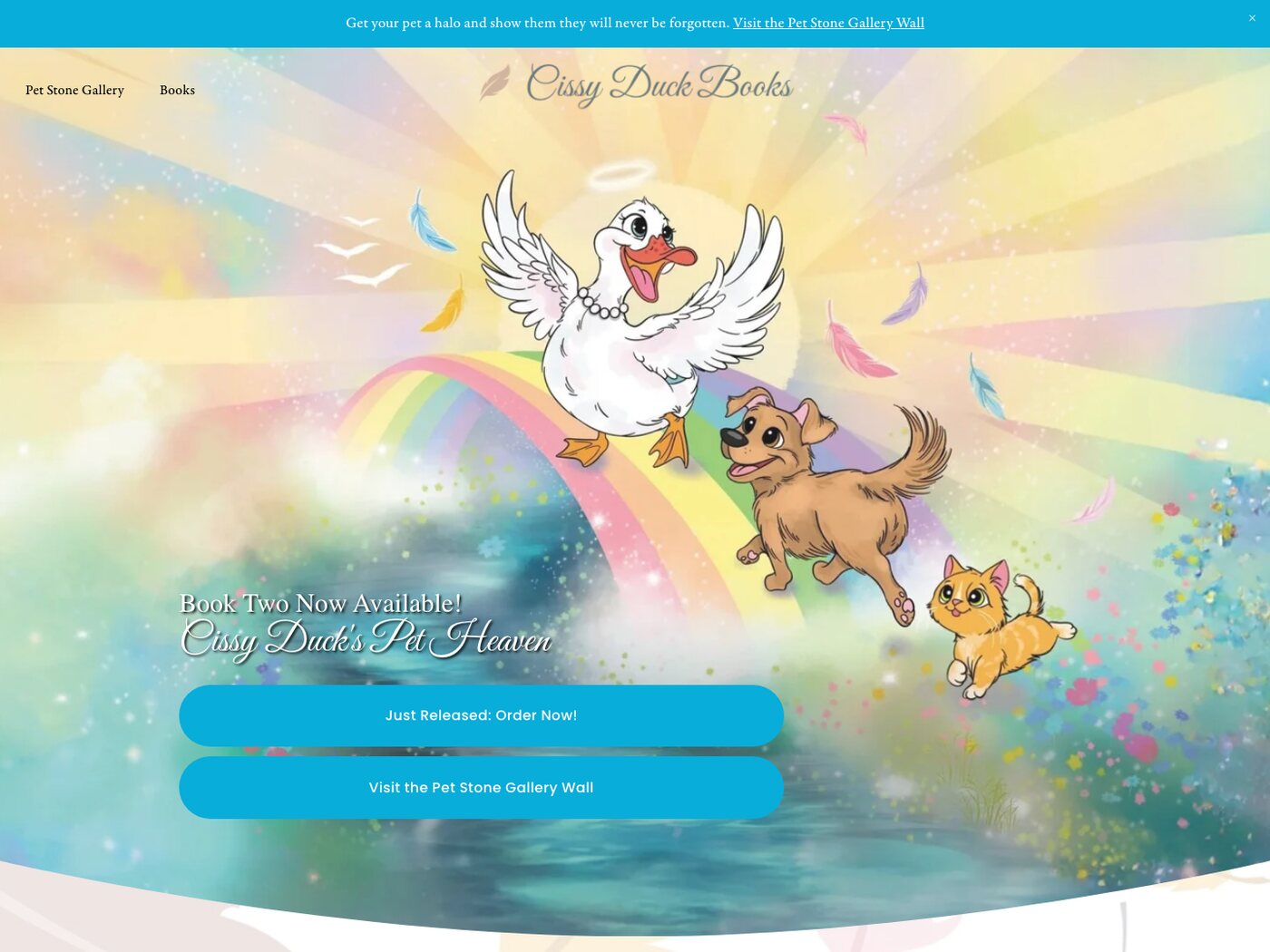 cissyduckbooks.com homepage