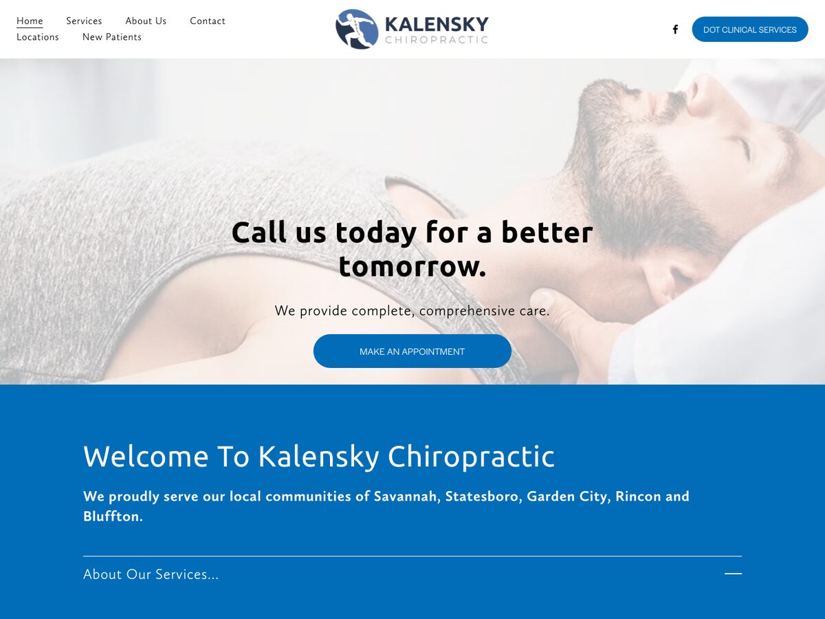 Kalensky Chiropractic: website